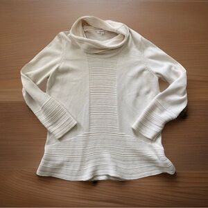 Calvin Klein Cream Cowl Neck Sweater